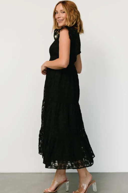 Ferrara Lace Maxi Dress | Black