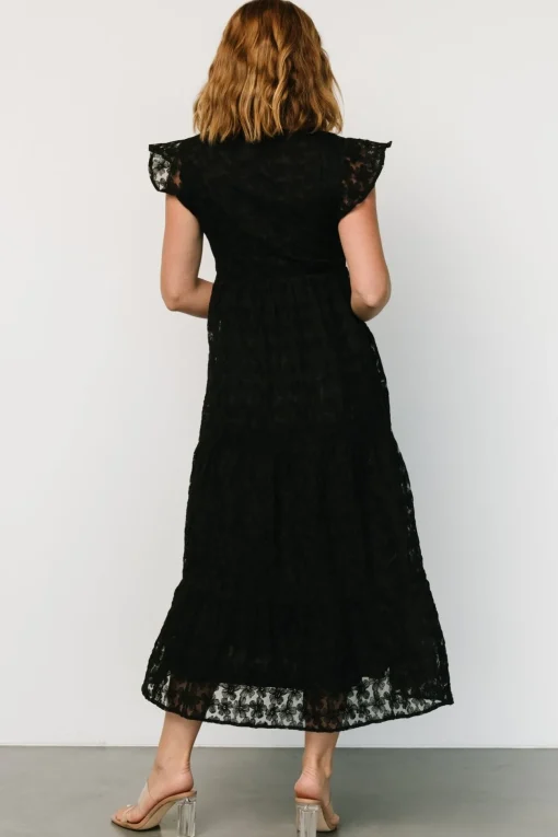 Ferrara Lace Maxi Dress | Black