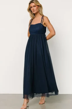 Fiona Tulle Maxi Dress | Midnight Blue