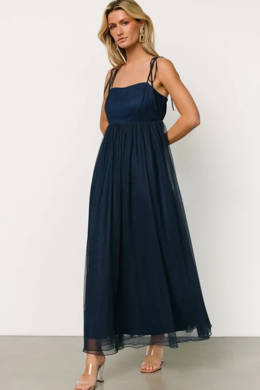 Fiona Tulle Maxi Dress | Midnight Blue