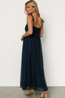 Fiona Tulle Maxi Dress | Midnight Blue