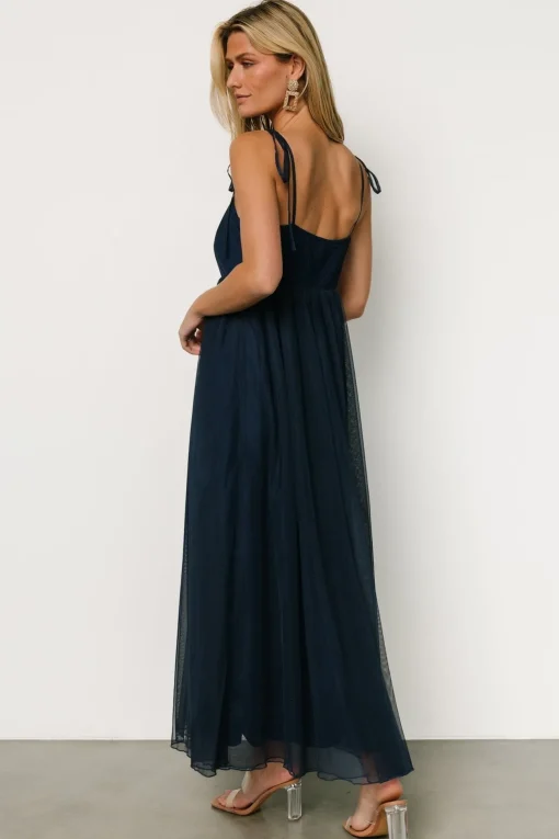 Fiona Tulle Maxi Dress | Midnight Blue