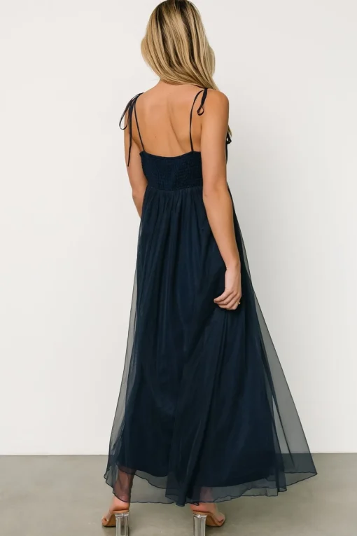 Fiona Tulle Maxi Dress | Midnight Blue