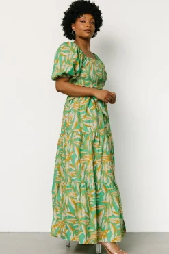 Forsythe Smocked Maxi Dress | Green Print