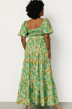 Forsythe Smocked Maxi Dress | Green Print