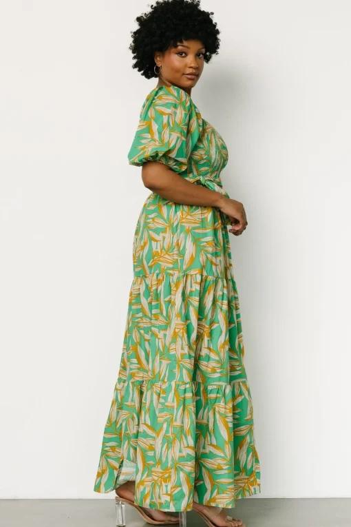Forsythe Smocked Maxi Dress | Green Print