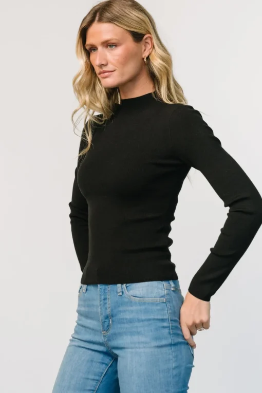 Frances Knit Top | Black