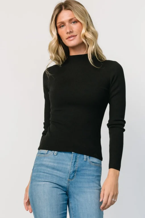 Frances Knit Top | Black