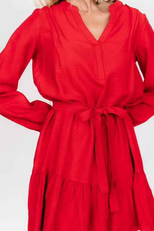 Fuji Short Dress | Red