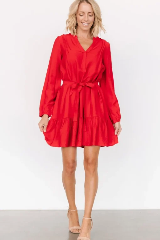 Fuji Short Dress | Red