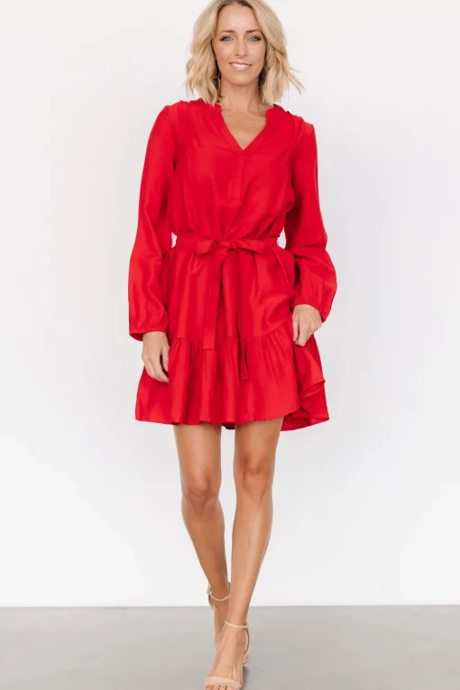 Fuji Short Dress | Red