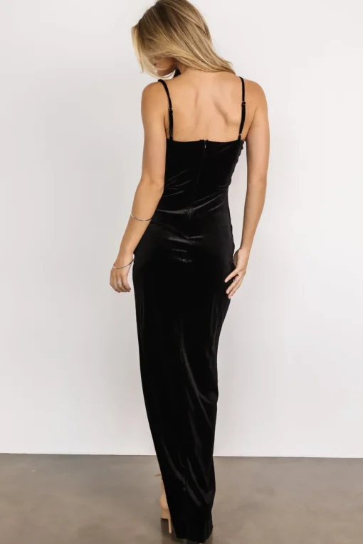 Gaia Velvet Gown | Black