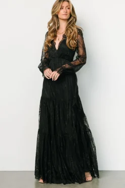Gloria Lace Maxi Dress | Black
