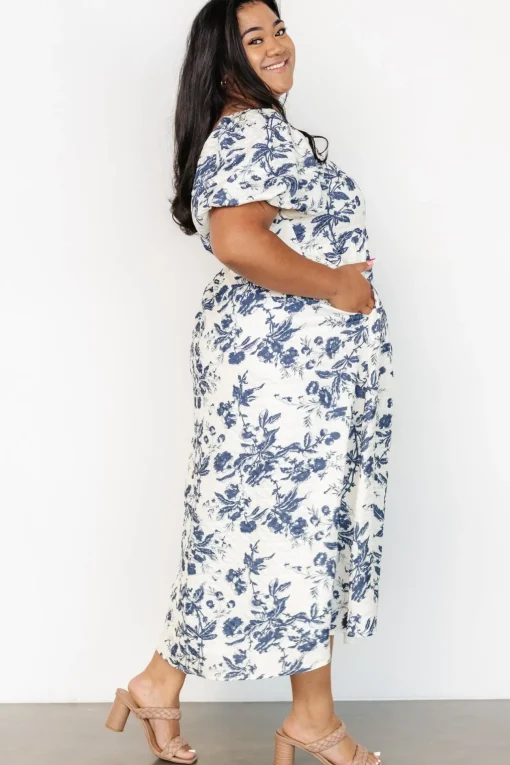 Graceland Maxi Dress | Cream + Navy Floral