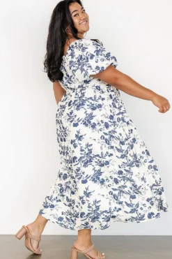 Graceland Maxi Dress | Cream + Navy Floral