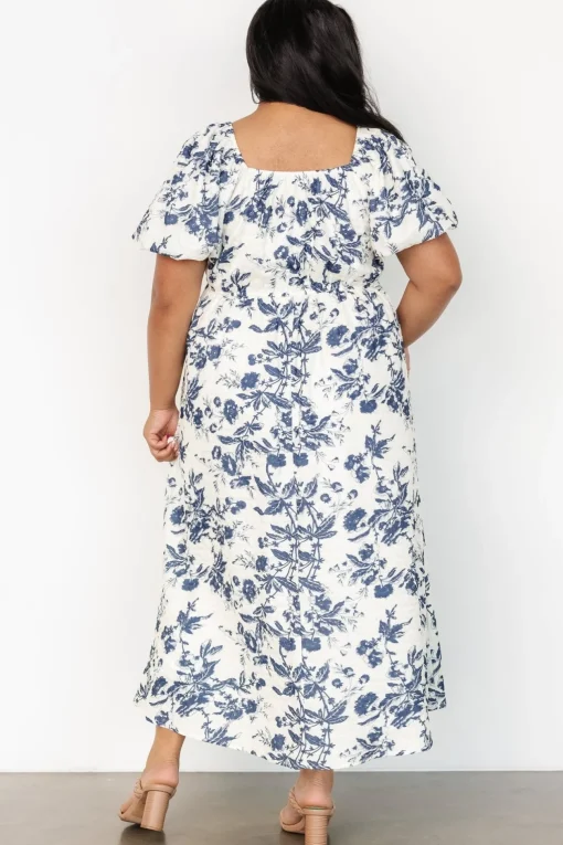 Graceland Maxi Dress | Cream + Navy Floral