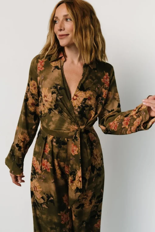 Henderson Jumpsuit | Olive Multi