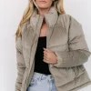 Holden Corduroy Puffer Jacket | Dusty Sage