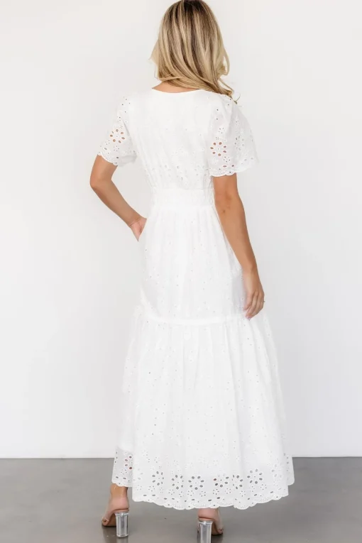 Hyacinth Eyelet Maxi Dress | Off White
