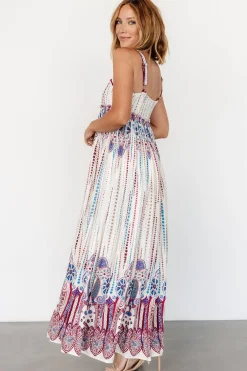 Ivania Tank Maxi Dress | Cream Multi