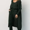 Janae Jumpsuit + Cardigan Set | Dark Green