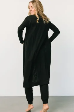 Janae Jumpsuit + Cardigan Set | Black
