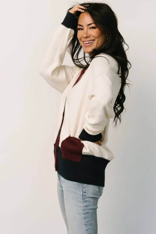 Jax Cardigan | Cream Multi