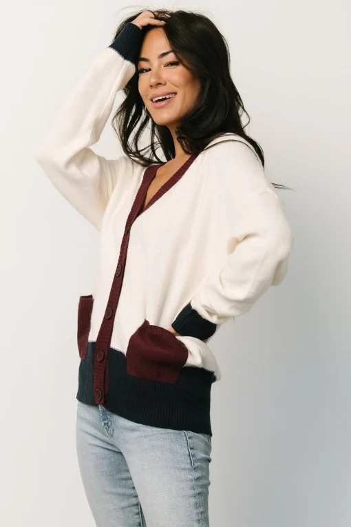 Jax Cardigan | Cream Multi