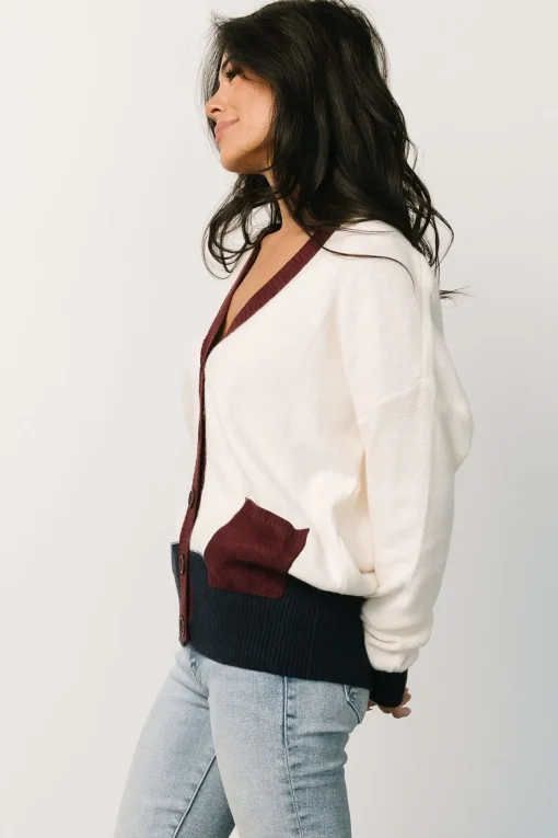 Jax Cardigan | Cream Multi