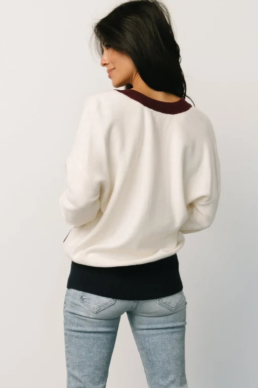 Jax Cardigan | Cream Multi