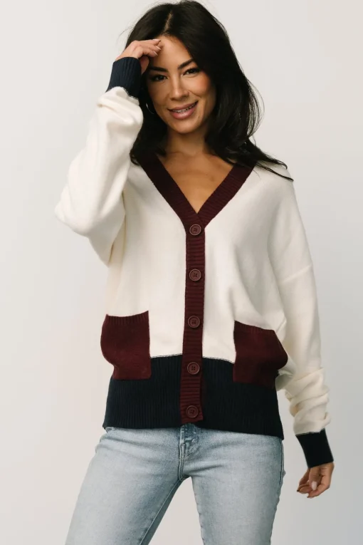 Jax Cardigan | Cream Multi