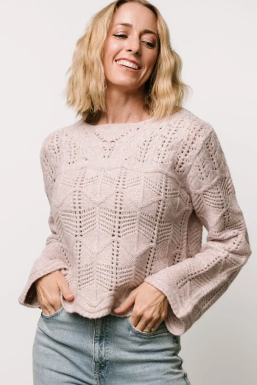 Jeanine Knit Sweater | Lilac