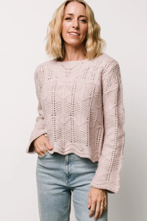 Jeanine Knit Sweater | Lilac