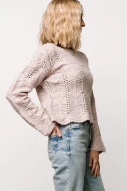Jeanine Knit Sweater | Lilac