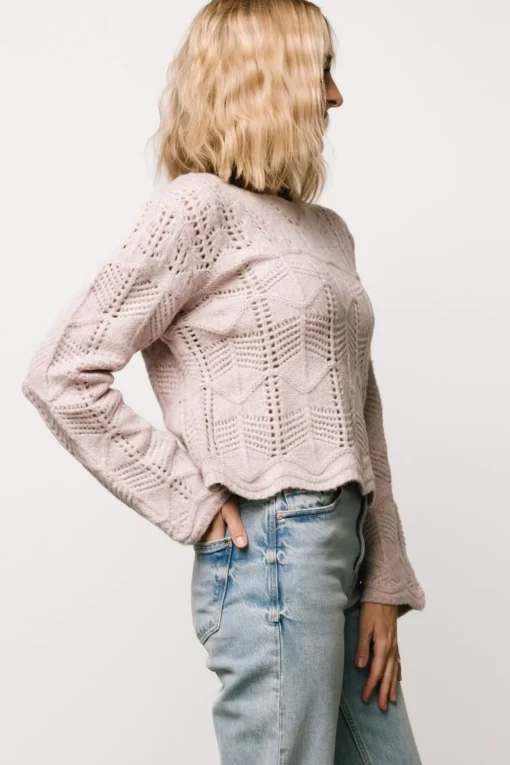 Jeanine Knit Sweater | Lilac