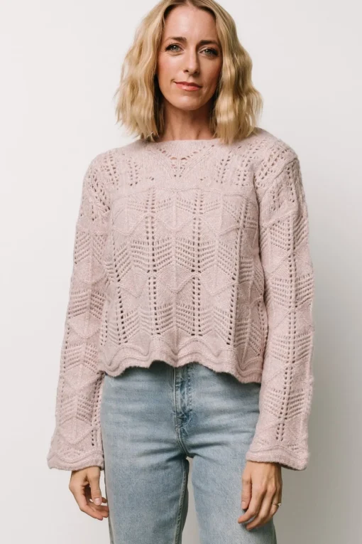Jeanine Knit Sweater | Lilac