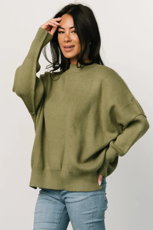 Jeremiah Knit Sweater | Olive