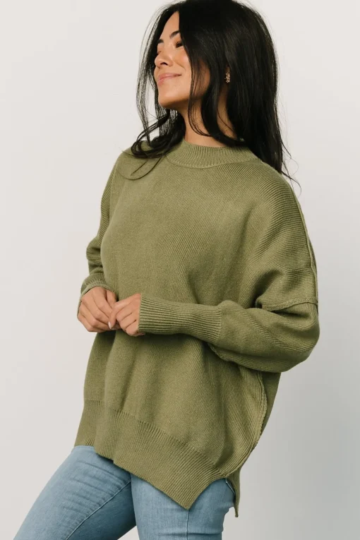Jeremiah Knit Sweater | Olive