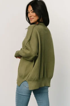 Jeremiah Knit Sweater | Olive