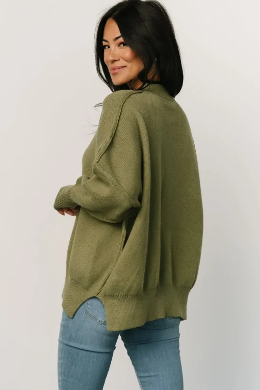 Jeremiah Knit Sweater | Olive