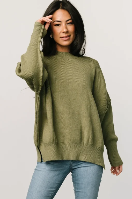 Jeremiah Knit Sweater | Olive
