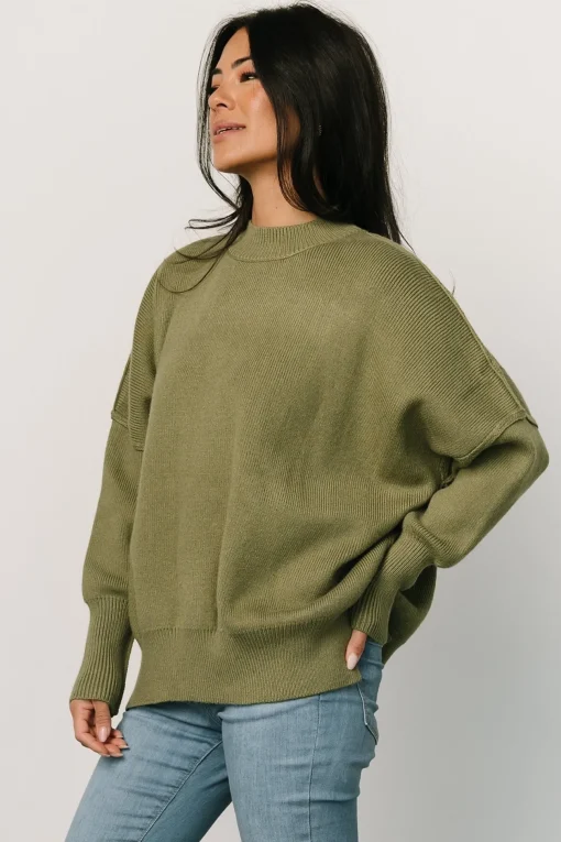Jeremiah Knit Sweater | Olive
