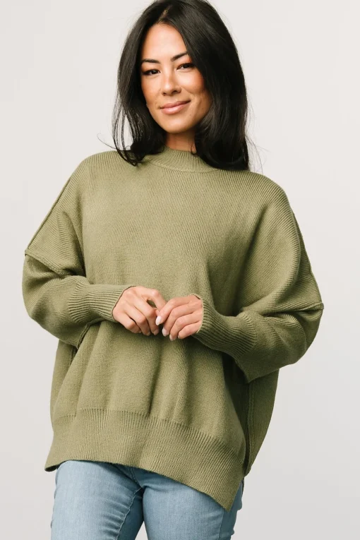 Jeremiah Knit Sweater | Olive