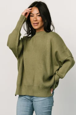Jeremiah Knit Sweater | Olive