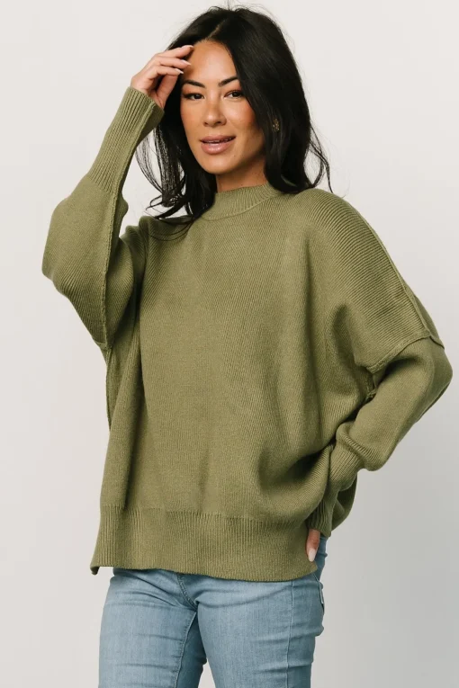 Jeremiah Knit Sweater | Olive