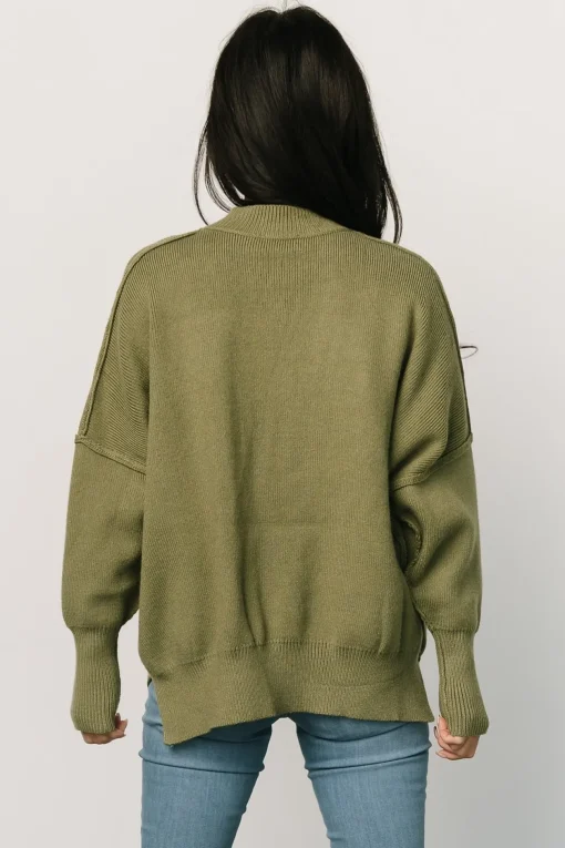 Jeremiah Knit Sweater | Olive
