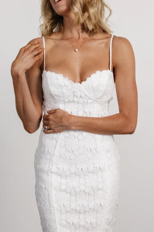 Juliette Bodycon Midi Dress | Off White
