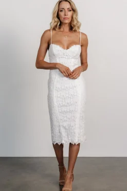 Juliette Bodycon Midi Dress | Off White