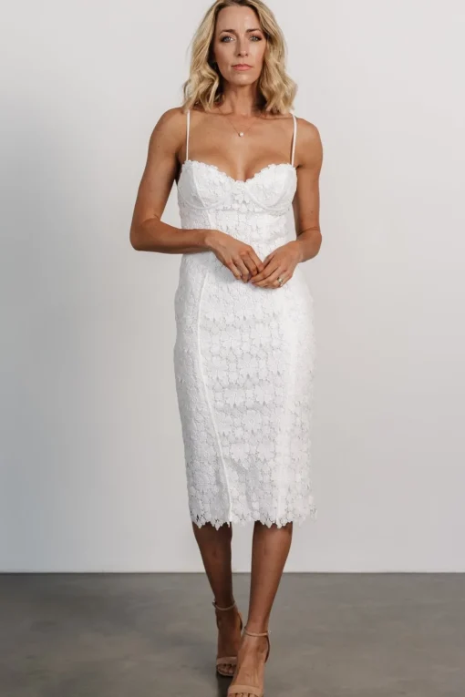 Juliette Bodycon Midi Dress | Off White