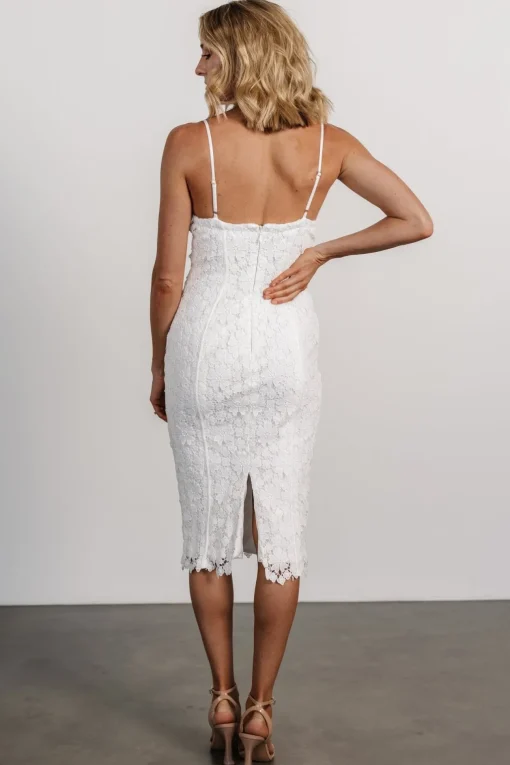 Juliette Bodycon Midi Dress | Off White